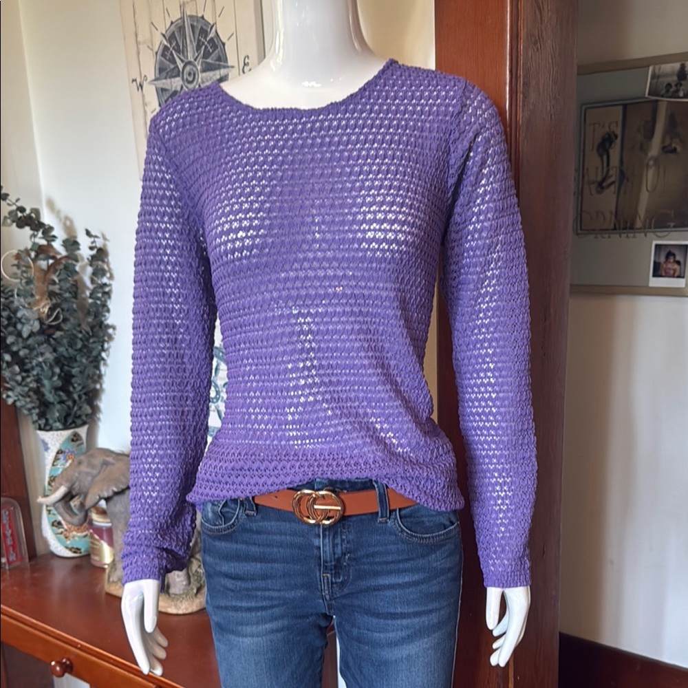 NWT x4 northern reflections size small Purple/blue Knit Sweater and tank top